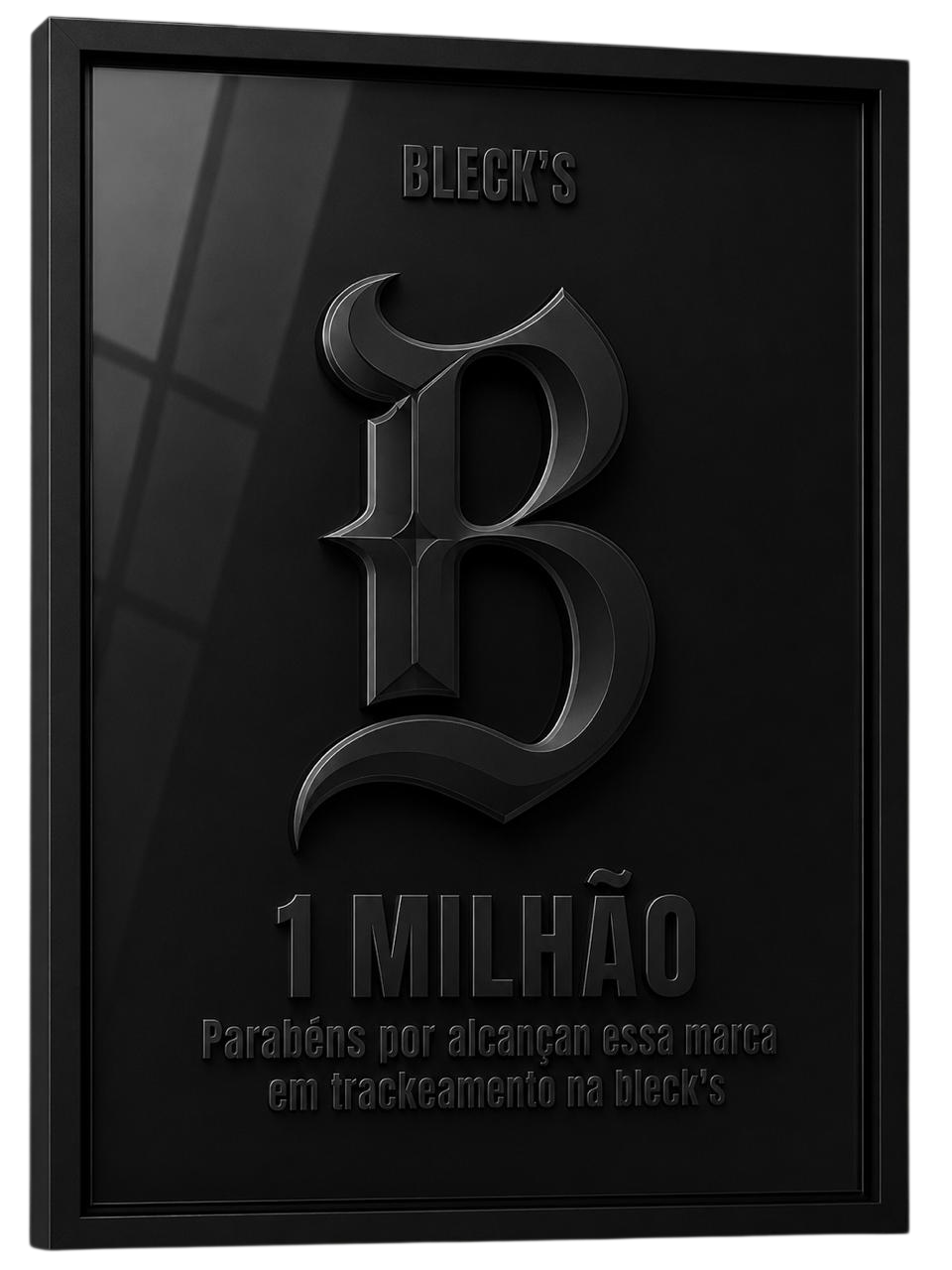 Placa Bleck's de 1 milhão